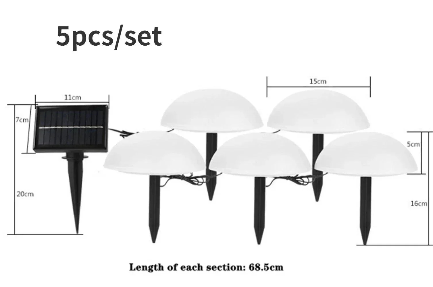 Grass_Lamp_-_SolarSphere_-_Half_Sphere_Design_-_Outdoor_Waterproof_-_5_pieces_-_-_tag1_-4245609 Grass Lamp - SolarSphere - Half Sphere Design - Outdoor Waterproof - 5 pieces - - #tag1#