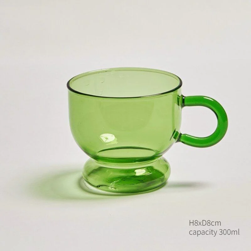 Green_Glass_Teacup_Saucer_Sets_-_-_tag1_-4245987 Green Glass Teacup & Saucer Sets - - #tag1#