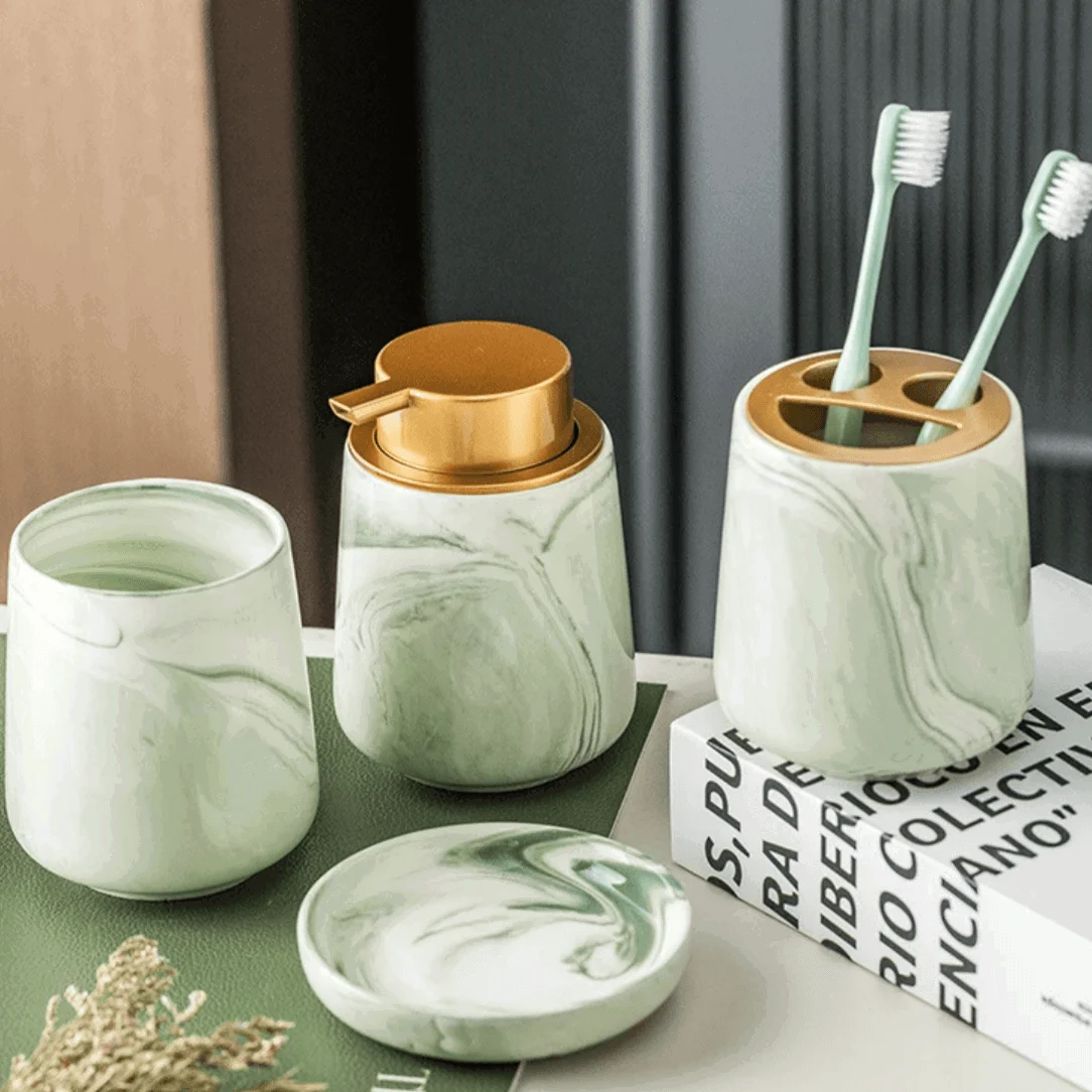 Green_Marble_4-Piece_Bathroom_Set_-_-4198084 Green Marble 4-Piece Bathroom Set -