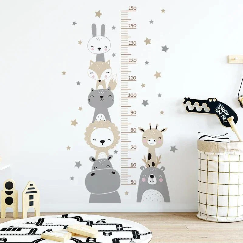 Growth_Chart_Wall_Sticker_Cute_Cartoon_Animals_theme_-_-_tag1_-4246648 Growth Chart Wall Sticker | Cute Cartoon Animals theme - - #tag1#