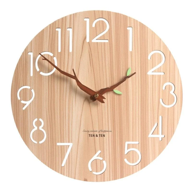 Wooden 3D Wall Clock - ISTANBULLU LTD