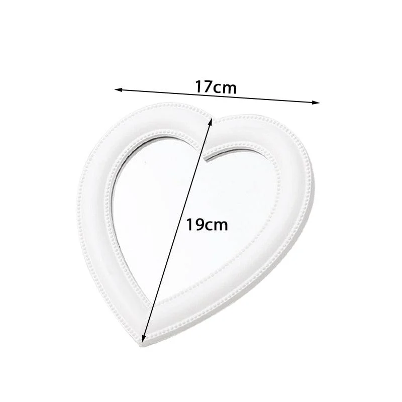 H19778995504a42bb8b9ed20d1d1065ccC Pink Heart Shaped Compact Mirror - ISTANBULLU LTD