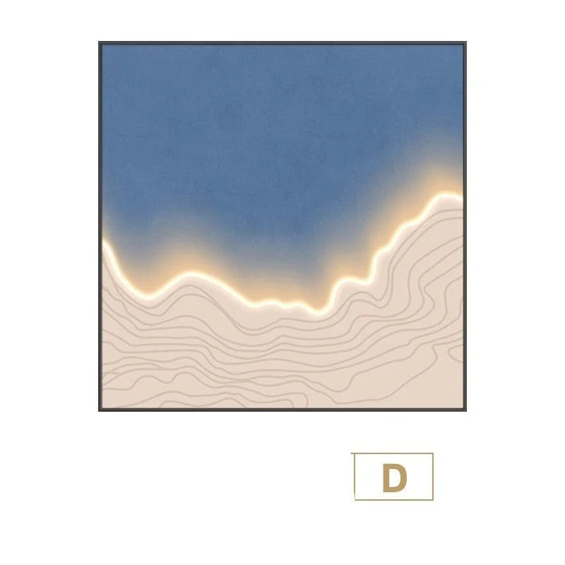 H1bcecd1dbf8a4d77b182c7eef421649aH Waves Framed LED Wall Art - ISTANBULLU LTD