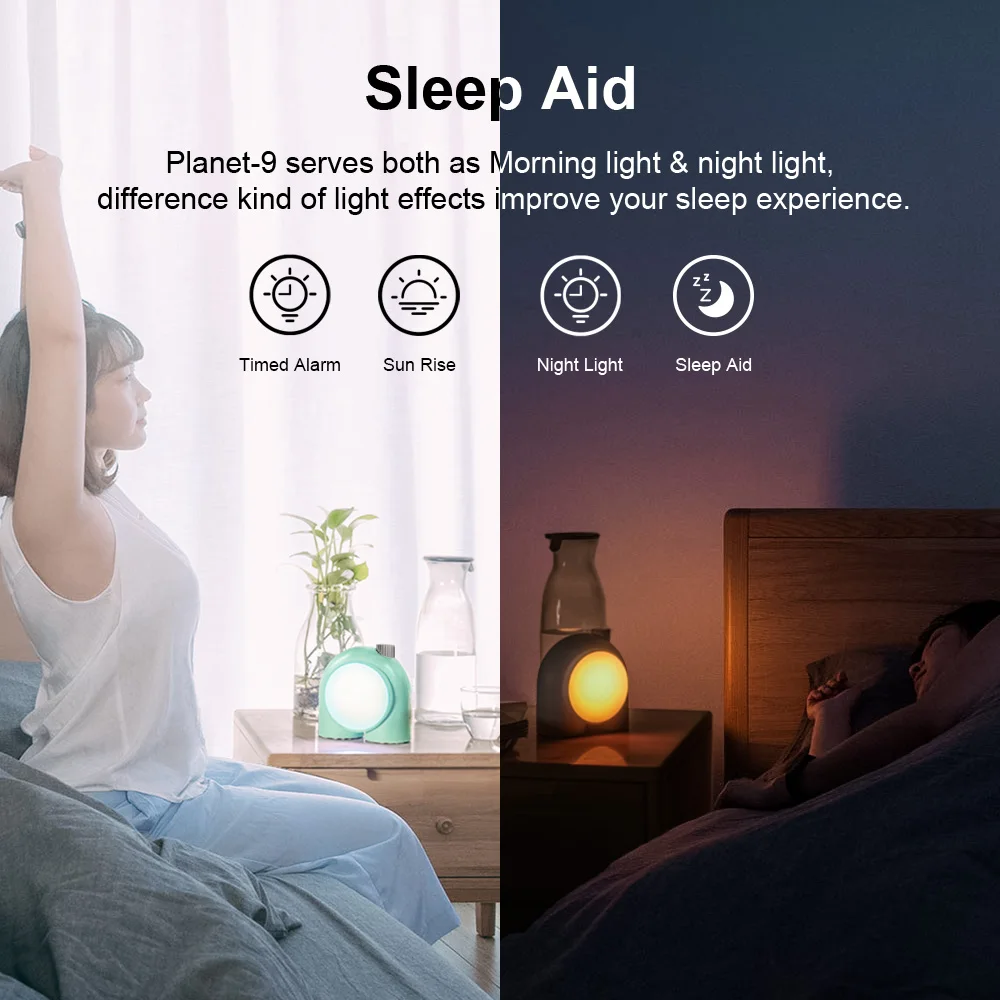 Divoom Planet-9 Decorative RGB LED Bedside Music Lamp