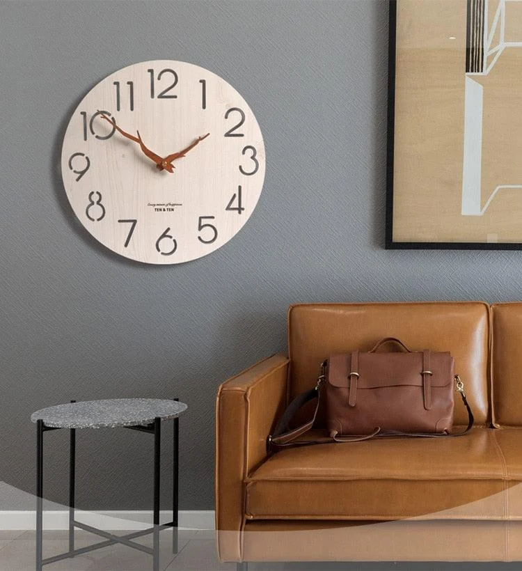 Wooden 3D Wall Clock - ISTANBULLU LTD