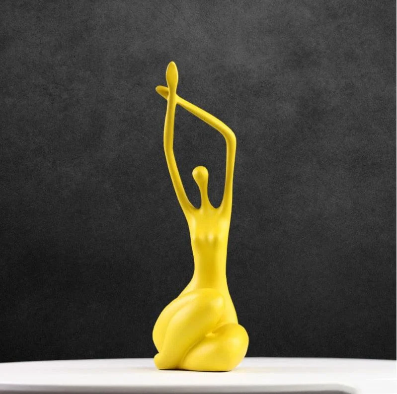 H2fb7e02f42494d1098d038ecf5e0f784n Yoga Woman Sculpture - ISTANBULLU LTD