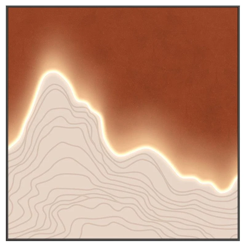 H54dec5fe8fbe4e4ea7b635a56cbcda75Q Waves Framed LED Wall Art - ISTANBULLU LTD
