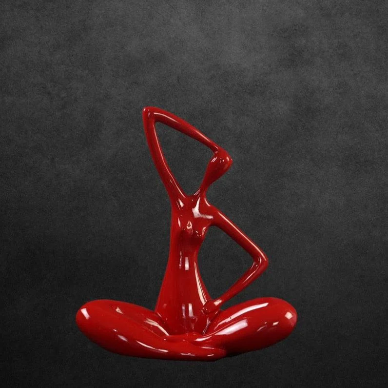 H61b4e40580ad4b118bc9f07099359829i Yoga Woman Sculpture - ISTANBULLU LTD