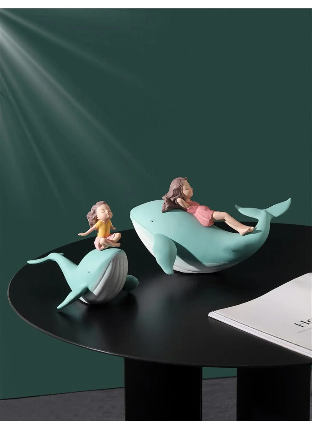 H7b07389820d3404786786bf2e3c7447bq Resin Sleeping Girl on Whale Statue - ISTANBULLU LTD