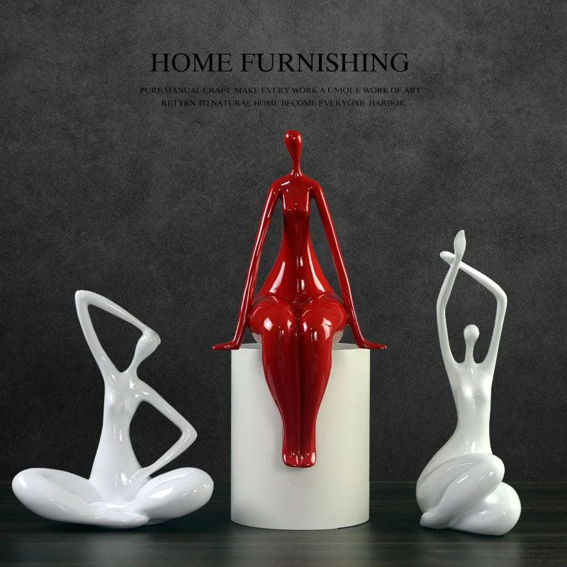 Yoga Woman Sculpture - ISTANBULLU LTD