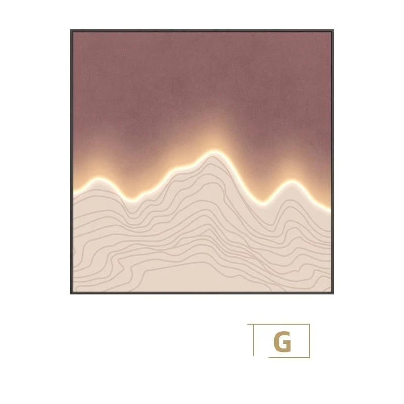H8567c59977ca472283f978e264b2d77eK Waves Framed LED Wall Art - ISTANBULLU LTD