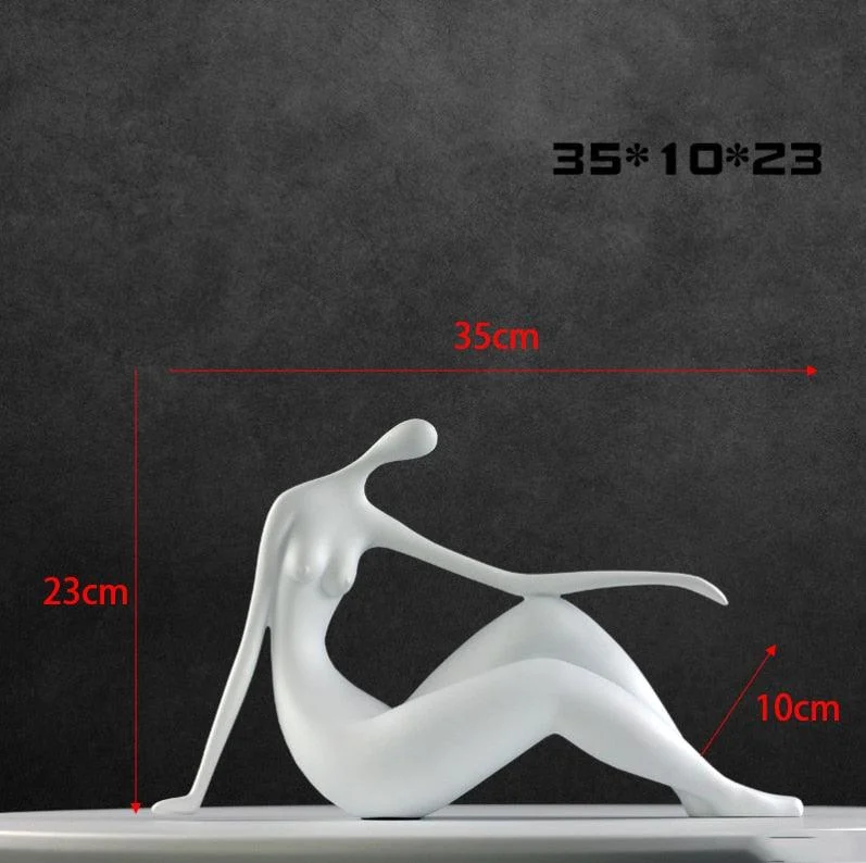 Ha093f7a1e3b446c6991661c917e7a3f3M Yoga Woman Sculpture - ISTANBULLU LTD