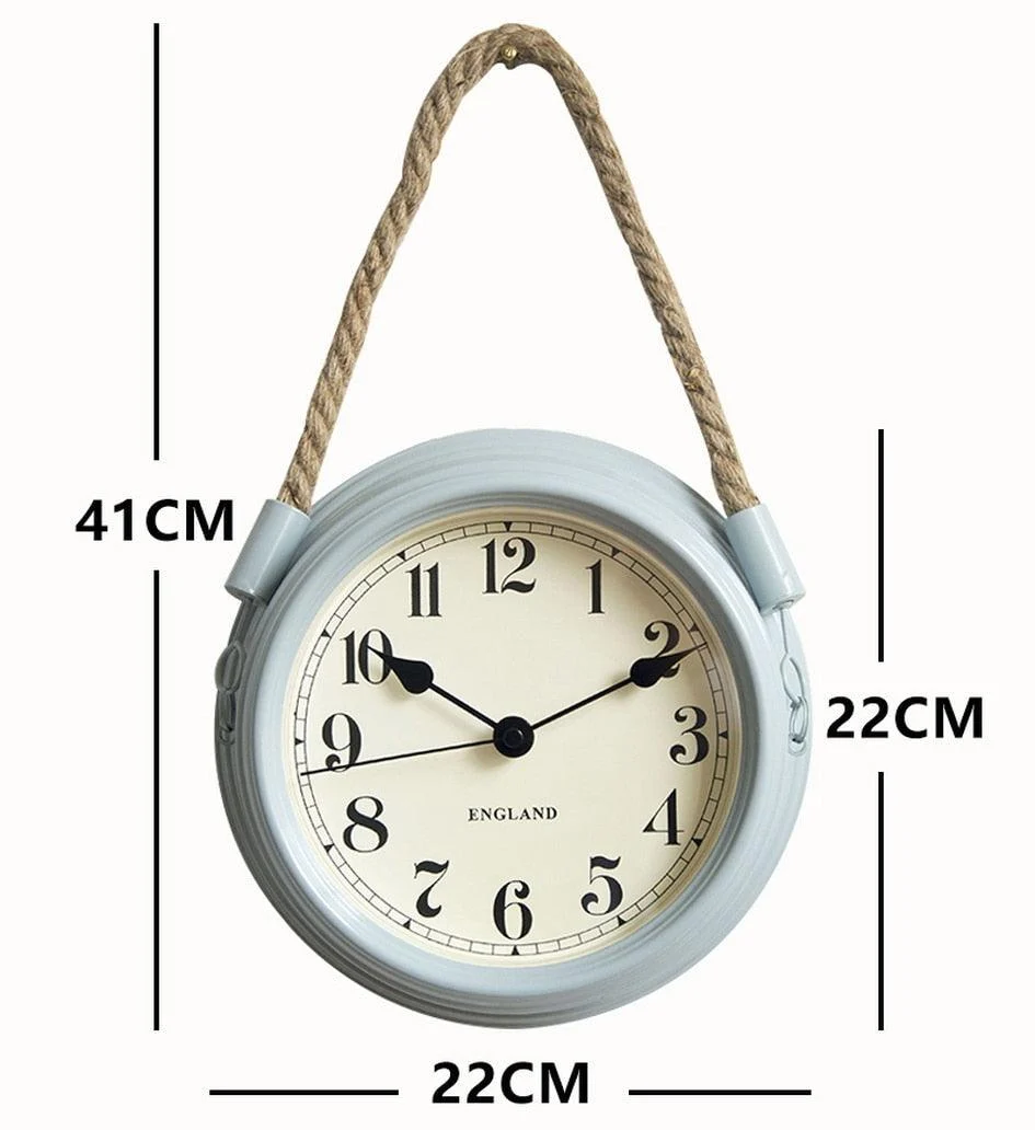 Vintage Metal Wall Clock - ISTANBULLU LTD