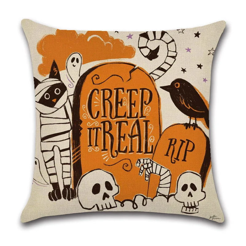Halloween_Cartoon_Linen_Throw_Pillowcase_-_-_tag1_-4249167 Halloween Cartoon Linen Throw Pillowcase - - #tag1#