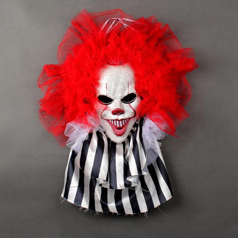 Halloween_Clown_Wreath_Hanging_-_-_tag1_-4249442 Halloween Clown Wreath Hanging - - #tag1#