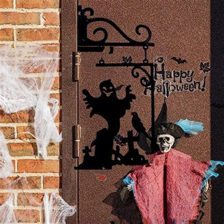 Halloween_Courtyard_Black_Cat_Witch_Ghost_Metal_Decorations_-_-_tag1_-4249640 Halloween Courtyard Black Cat Witch Ghost Metal Decorations - - #tag1#