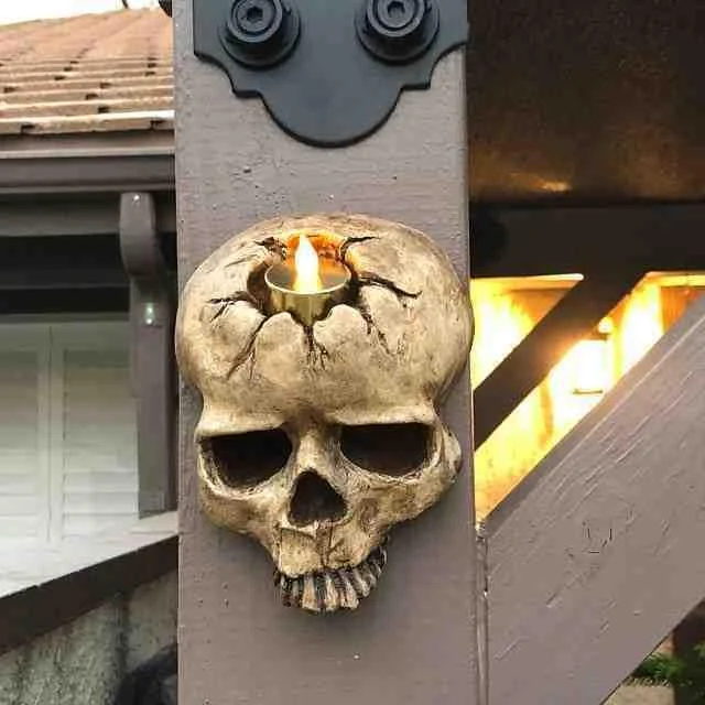 Halloween_Decoration_Ghost_Skull_Wall_Pendant_Candle_Holder_-_-_tag1_-4251199 Halloween Decoration Ghost Skull Wall Pendant Candle Holder - - #tag1#