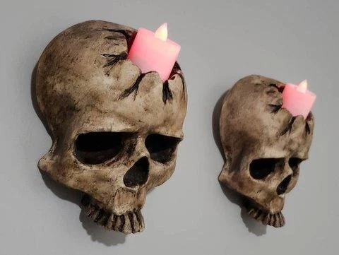 Halloween_Decoration_Ghost_Skull_Wall_Pendant_Candle_Holder_-_-_tag1_-4251219 Halloween Decoration Ghost Skull Wall Pendant Candle Holder - - #tag1#