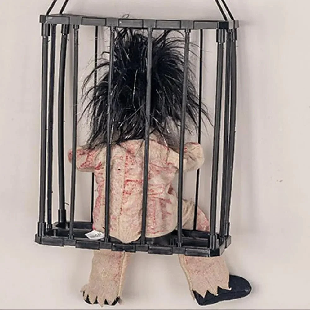 Halloween_Decoration_Prisoner_Ghost_In_Cage_-_Hangable_Talking_Ghost_-_-_tag1_-4251881 Halloween Decoration Prisoner Ghost In Cage - Hangable Talking Ghost - - #tag1#