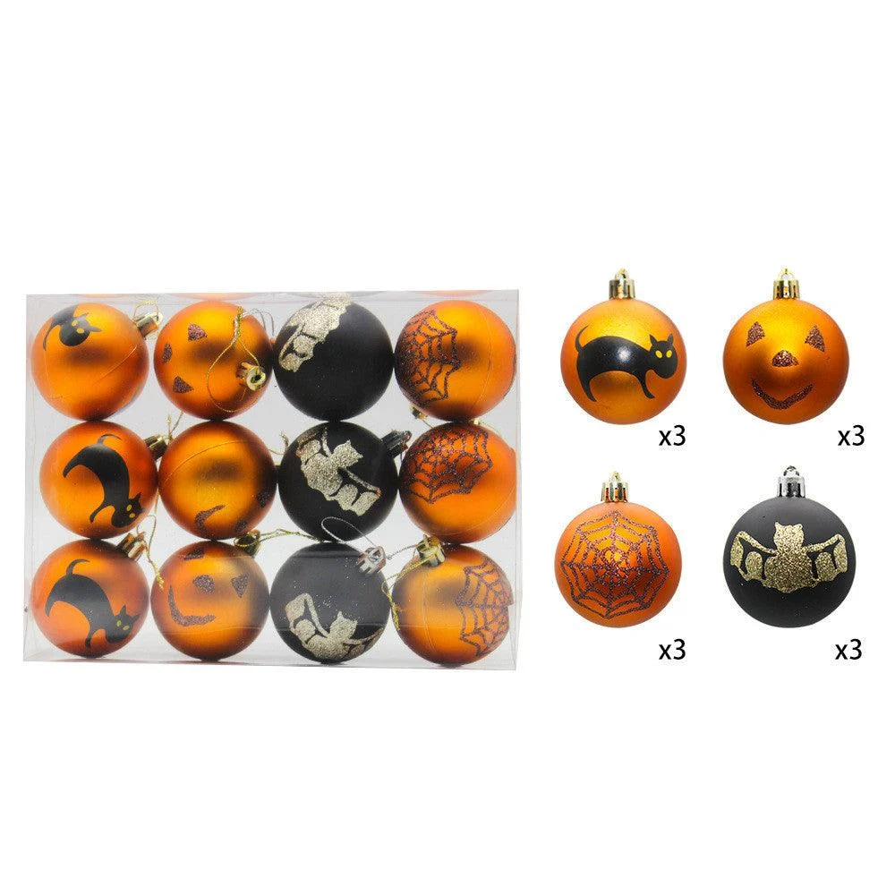 Halloween_Decorations_6cm12_Painted_Matte_Plastic_Balls_-_-_tag1_-4252711 Halloween Decorations 6cm12 Painted Matte Plastic Balls - - #tag1#
