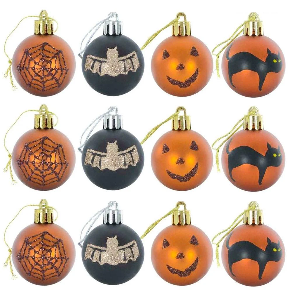 Halloween_Decorations_6cm12_Painted_Matte_Plastic_Balls_-_-_tag1_-4252727 Halloween Decorations 6cm12 Painted Matte Plastic Balls - - #tag1#