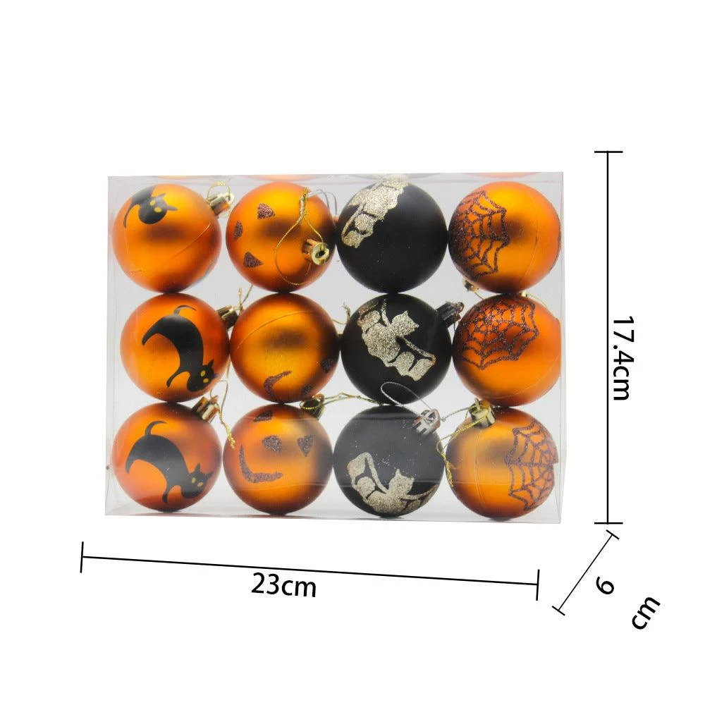 Halloween_Decorations_6cm12_Painted_Matte_Plastic_Balls_-_-_tag1_-4252732 Halloween Decorations 6cm12 Painted Matte Plastic Balls - - #tag1#