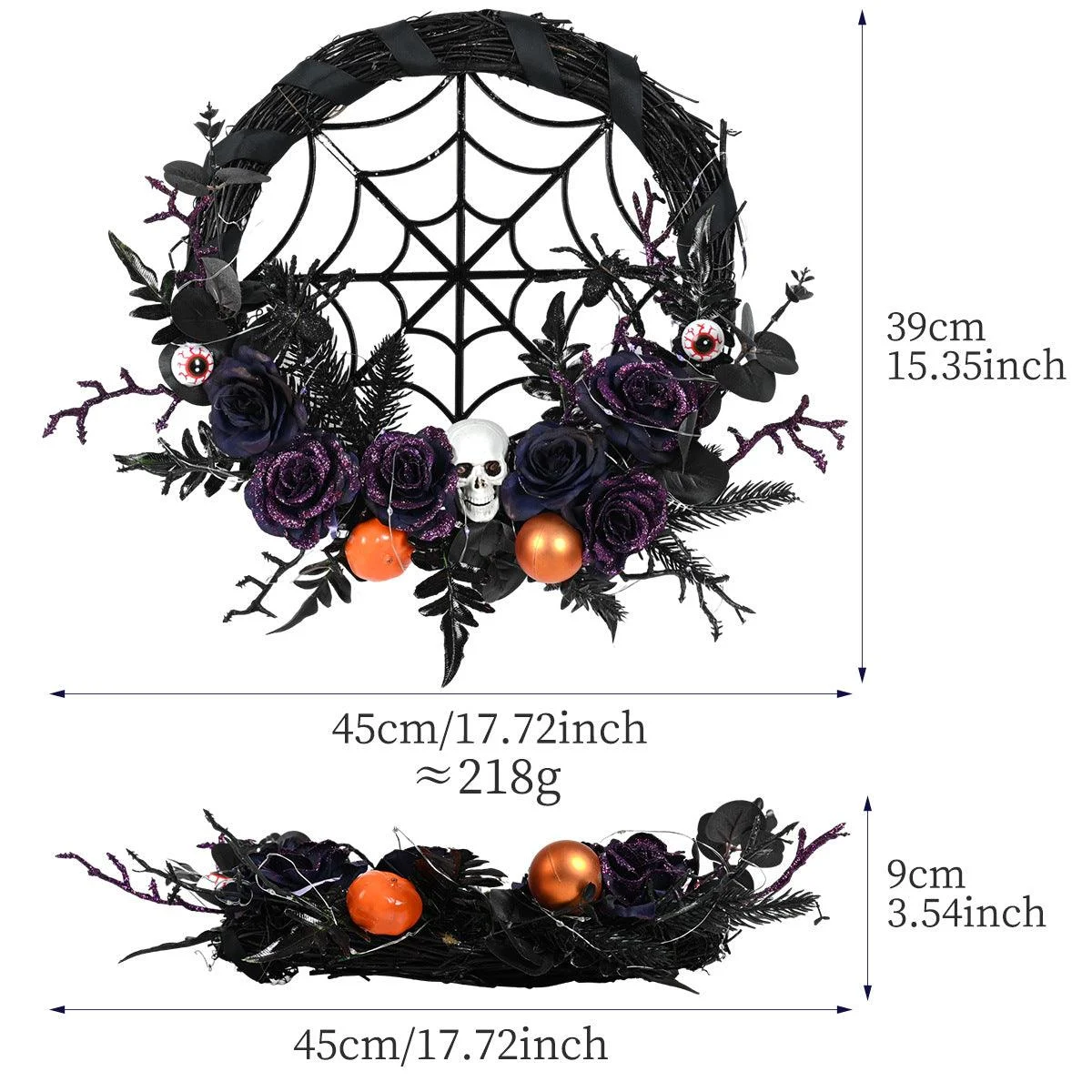 Halloween_Decorations_Spider_Skull_Vine_Ring_Artificial_Flower_Party_Layout_Props_Pendant_-_-_tag1_-4253658 Halloween Decorations Spider Skull Vine Ring Artificial Flower Party Layout Props Pendant - - #tag1#
