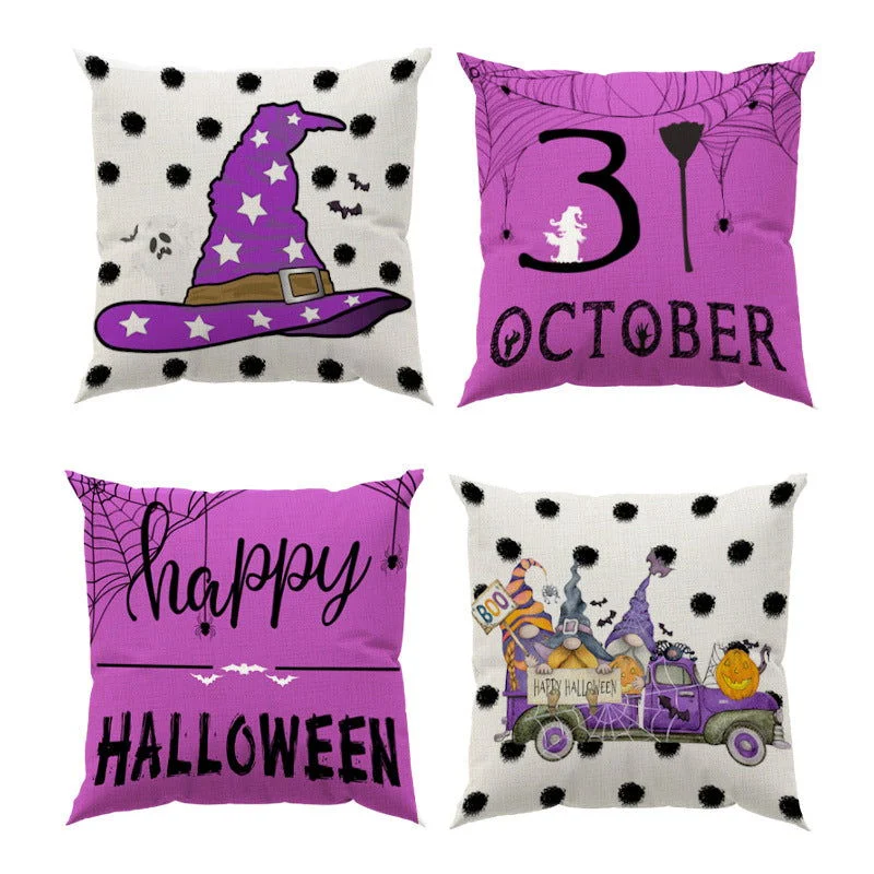 Halloween_Linen_Printed_Pillowcase_Household_-_-_tag1_-4259982 Halloween Linen Printed Pillowcase Household - - #tag1#
