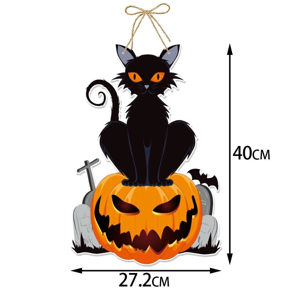 Halloween_Party_Decoration_Pumpkin_Bat_Door_Hanging_-_-_tag1_-4260621 Halloween Party Decoration Pumpkin Bat Door Hanging - - #tag1#