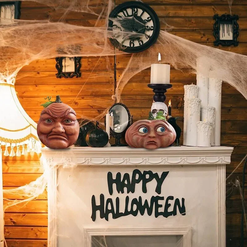 Halloween Pumpkin Outdoor Decoration - Funny Pumpkin Head Home Decoration -  - #tag1#