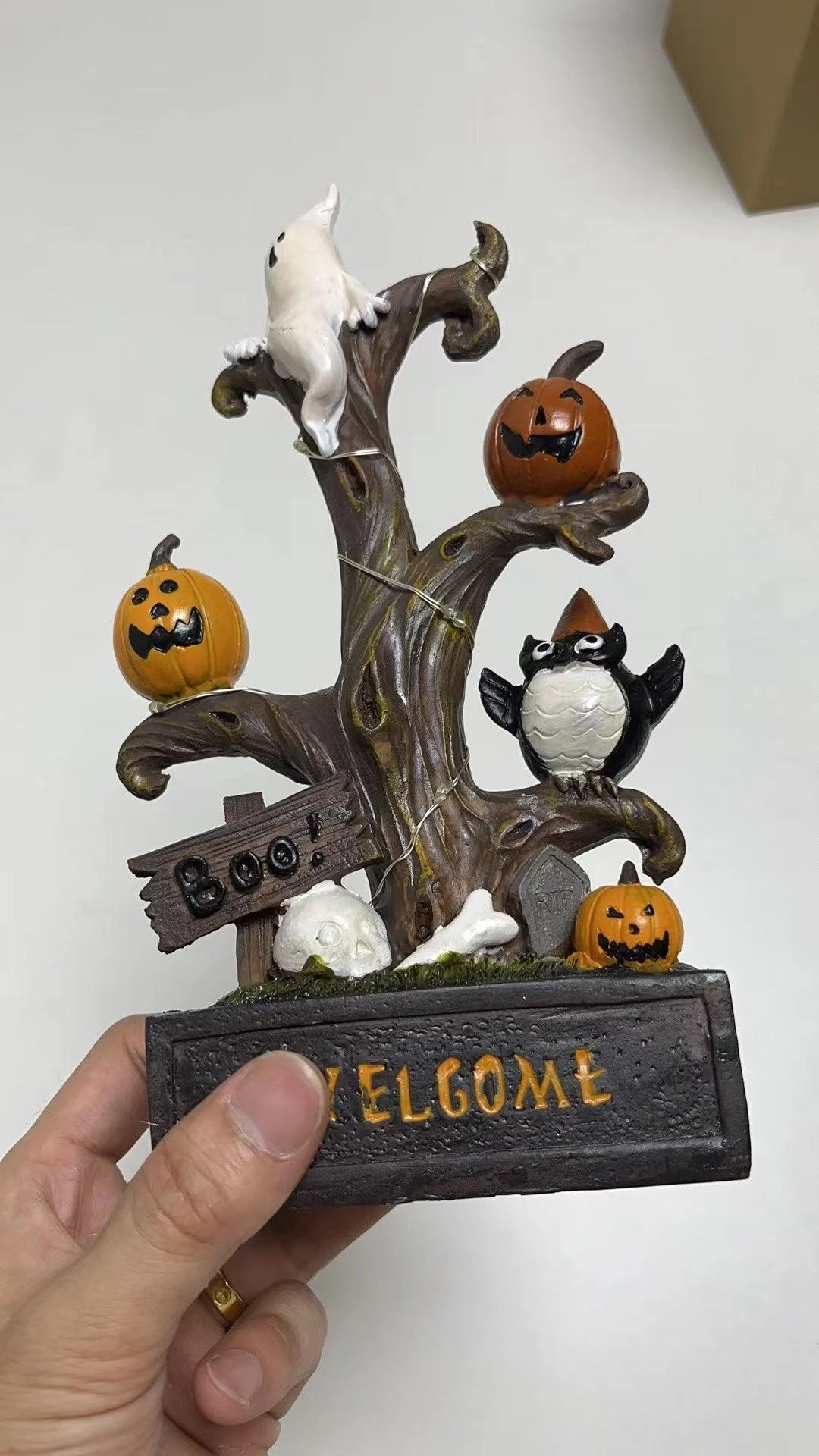 Halloween_Pumpkin_Tree_Colorful_Lights_Funny_Ghost_Tree_Ornament_-_-_tag1_-4263115 Halloween Pumpkin Tree Colorful Lights Funny Ghost Tree Ornament - - #tag1#