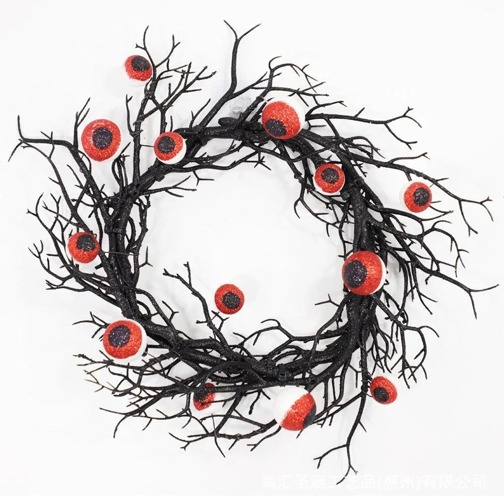 Halloween Simulation Eye Wreath Atmosphere Pendant Party Decoration Props -  - #tag1#