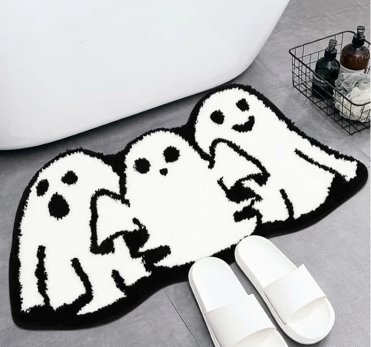 Halloween_Skull_Pumpkin_Horror_Cashmere_Foot_Mat_-_-_tag1_-4264622 Halloween Skull Pumpkin Horror Cashmere Foot Mat - - #tag1#