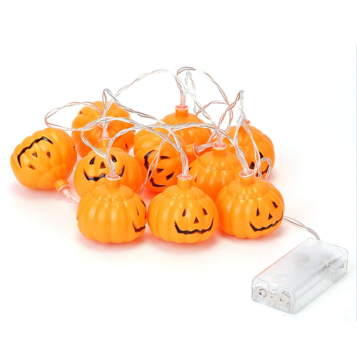 Halloween String Light Pumpkin LED Lamps Battery Powered - - #tag1#