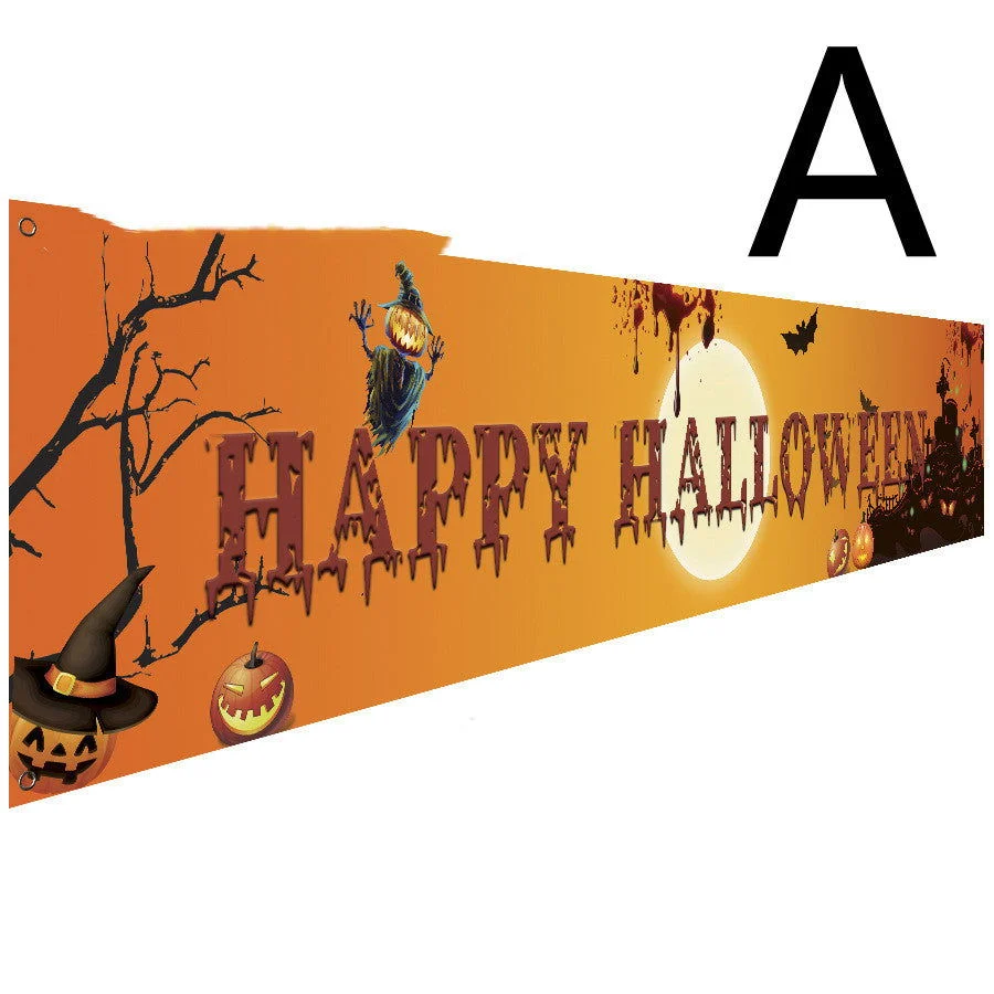 Halloween Theme Party Decoration Banner - - #tag1#