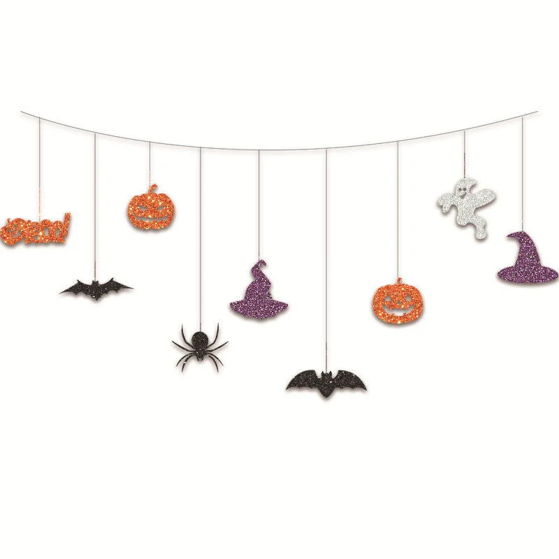 Halloween_Theme_Party_Decoration_Pumpkin_Bat_Scene_Layout_Hanging_String_-_-_tag1_-4265468 Halloween Theme Party Decoration Pumpkin Bat Scene Layout Hanging String - - #tag1#