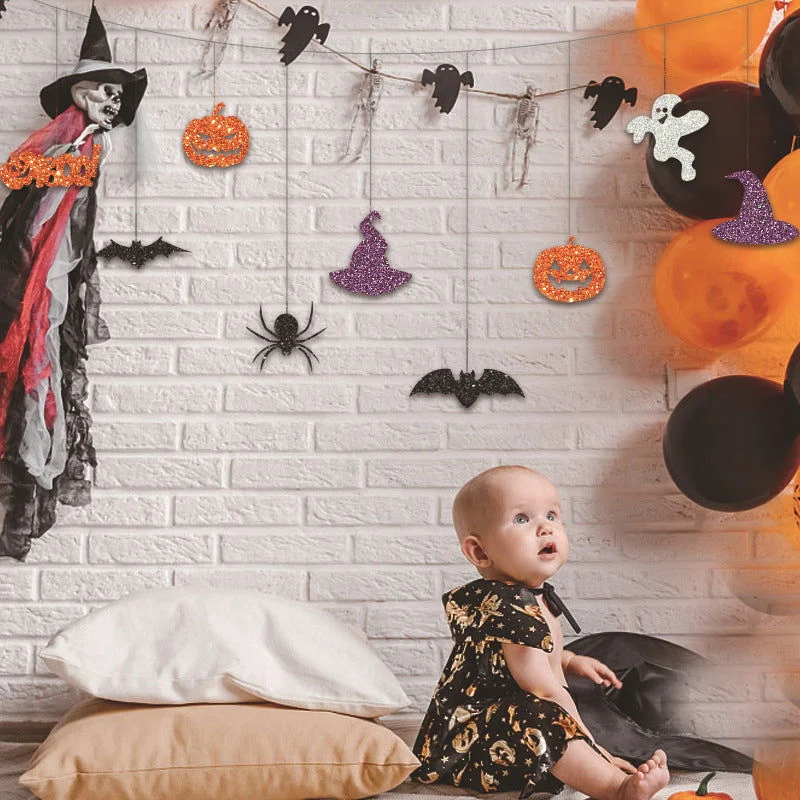 Halloween_Theme_Party_Decoration_Pumpkin_Bat_Scene_Layout_Hanging_String_-_-_tag1_-4265480 Halloween Theme Party Decoration Pumpkin Bat Scene Layout Hanging String - - #tag1#