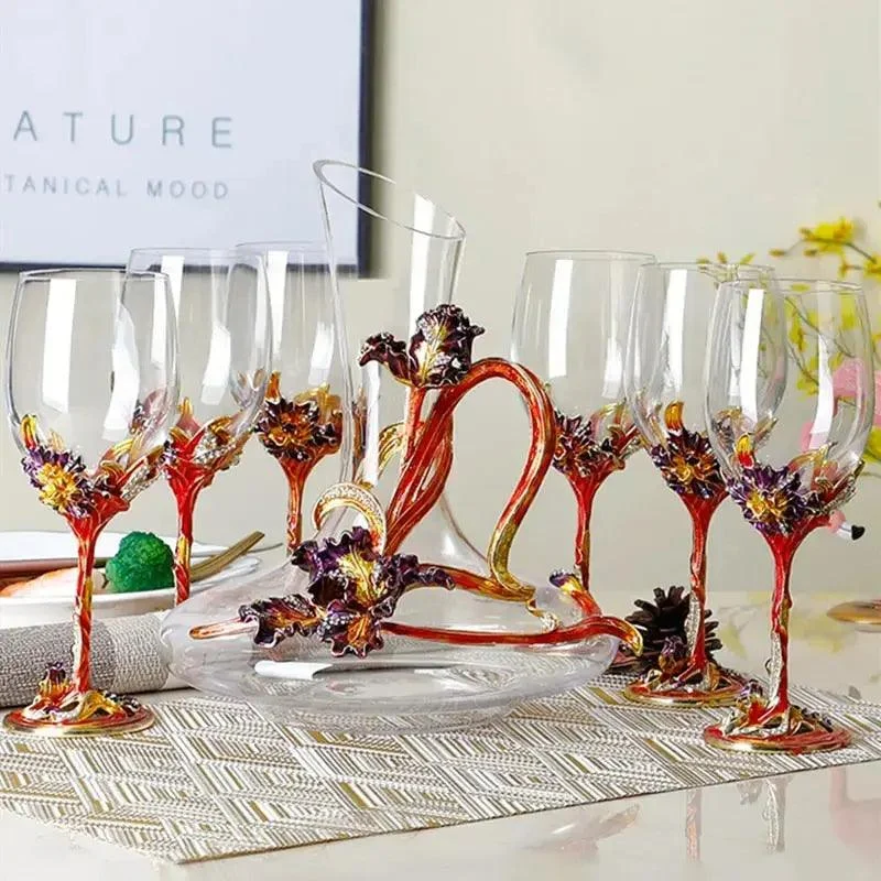 Hand-blown-and-painted-goblet-and-decanter-Exclusive-to-Decorfaure-Decorfaure-1685702164 Hand Blown And Painted Goblet And Decanter Exclusive To Decorfaure Decorfaure 1685702164