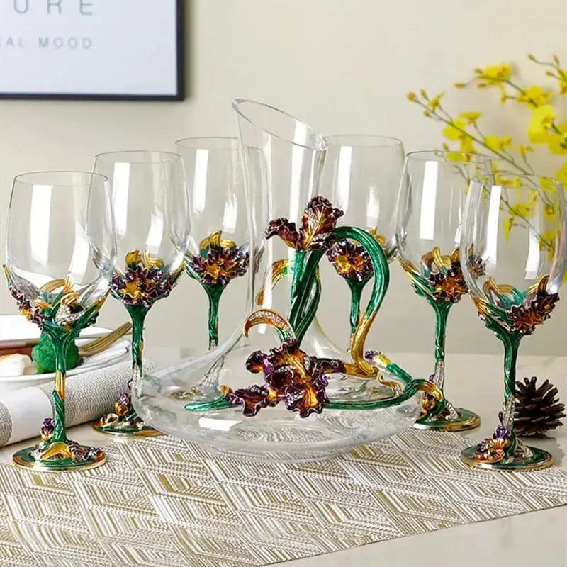 Hand-blown-and-painted-goblet-and-decanter-Exclusive-to-Decorfaure-Decorfaure-1685702324 Hand Blown And Painted Goblet And Decanter Exclusive To Decorfaure Decorfaure 1685702324