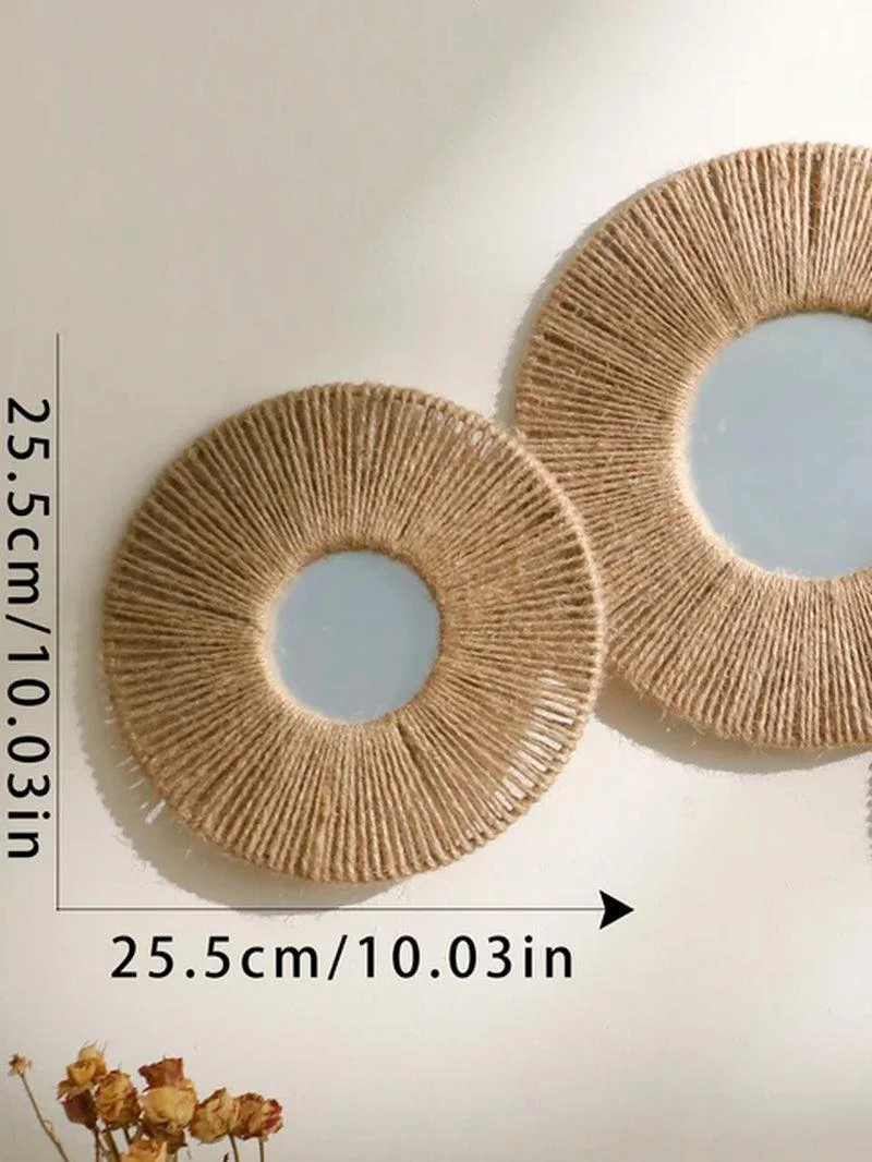 Hand Woven Wall Mirror - Homeko