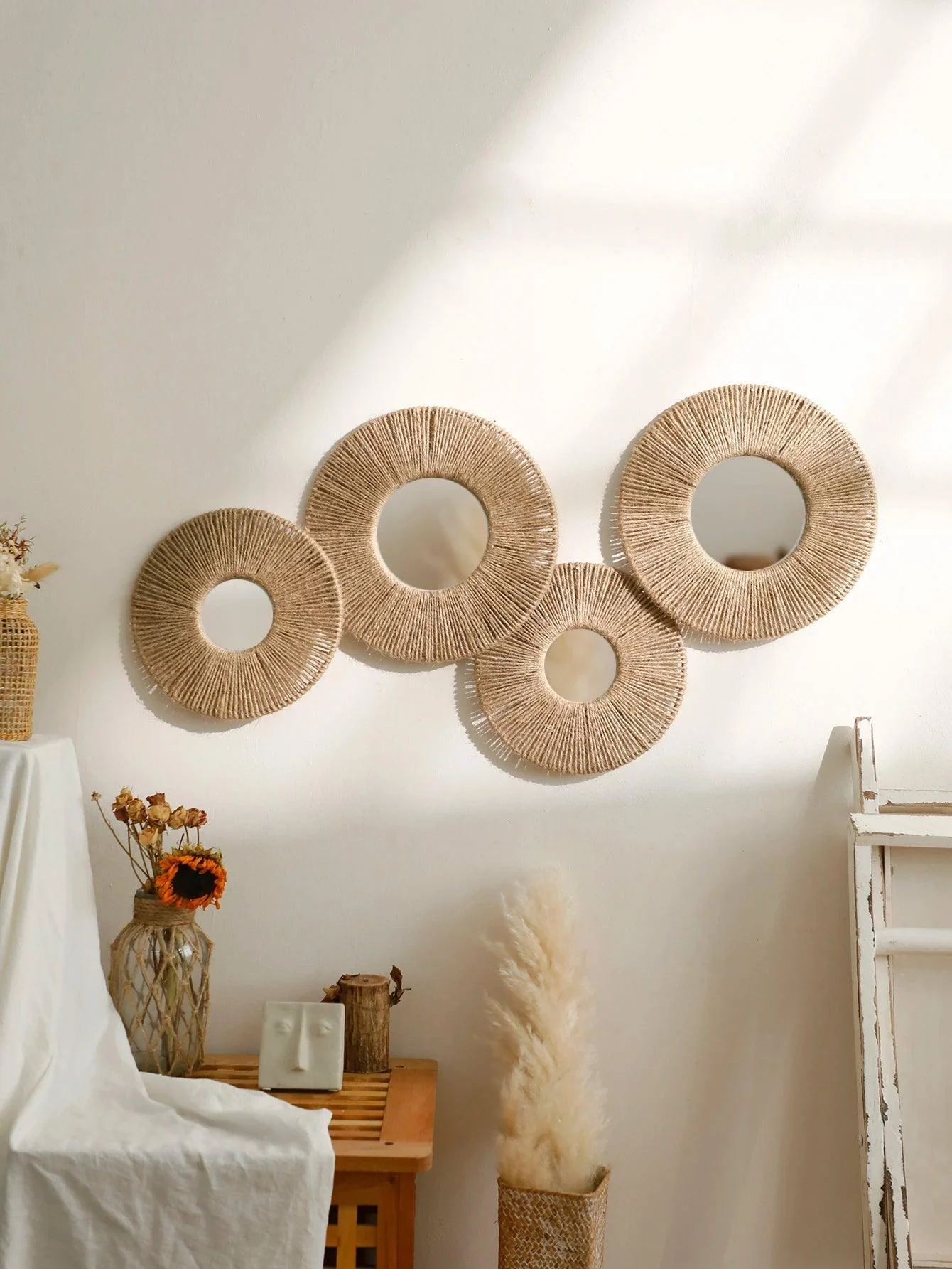 Hand Woven Wall Mirror - Homeko