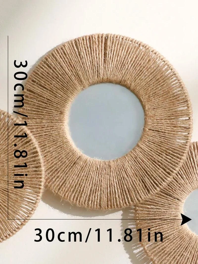 HandWovenWallMirror-Homeko7 Hand Woven Wall Mirror - Homeko