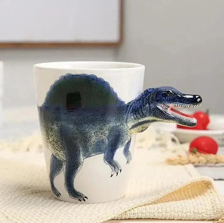 Hand_Painted_Ceramic_Dinosaur_Mug_-_-_tag1_-4267064 Hand Painted Ceramic Dinosaur Mug - - #tag1#