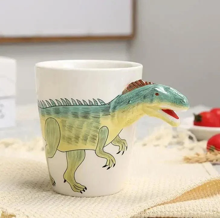 Hand_Painted_Ceramic_Dinosaur_Mug_-_-_tag1_-4267076 Hand Painted Ceramic Dinosaur Mug - - #tag1#