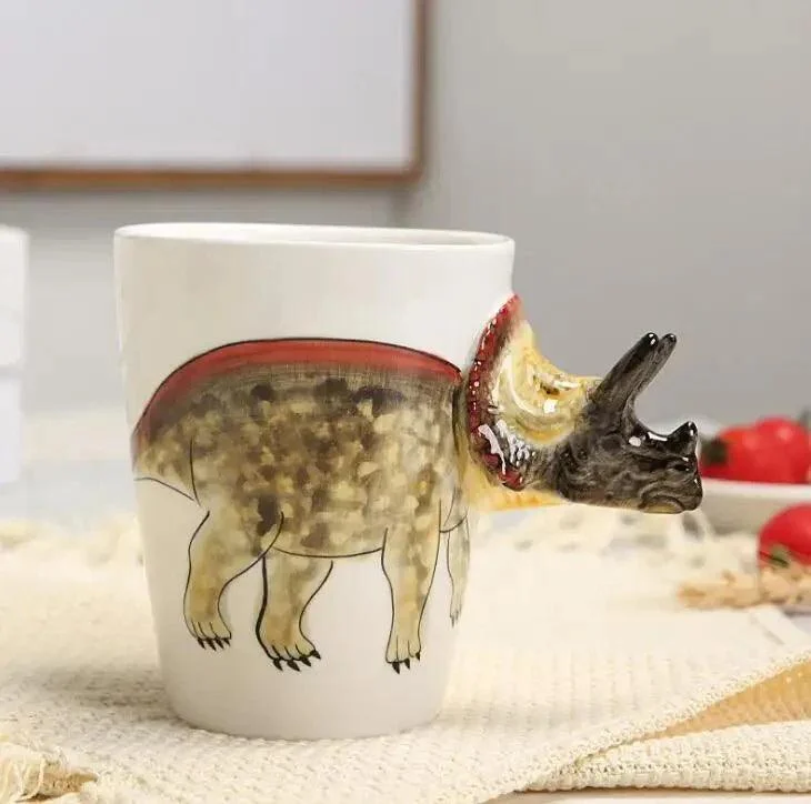 Hand_Painted_Ceramic_Dinosaur_Mug_-_-_tag1_-4267085 Hand Painted Ceramic Dinosaur Mug - - #tag1#