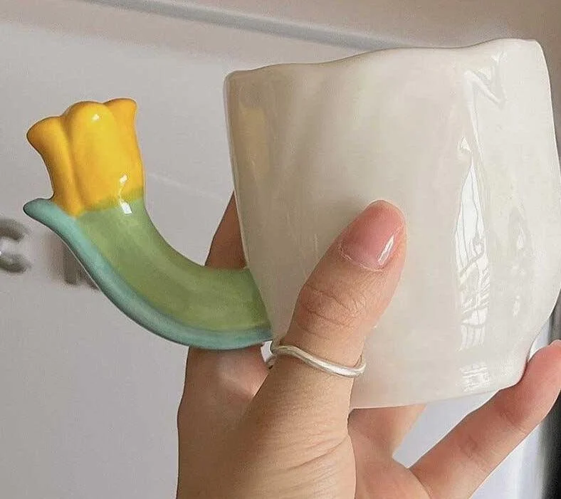 Handmade_Ceramic_Tulip_Mug_with_Floral_Spoon_-_-4199940 Handmade Ceramic Tulip Mug with Floral Spoon -