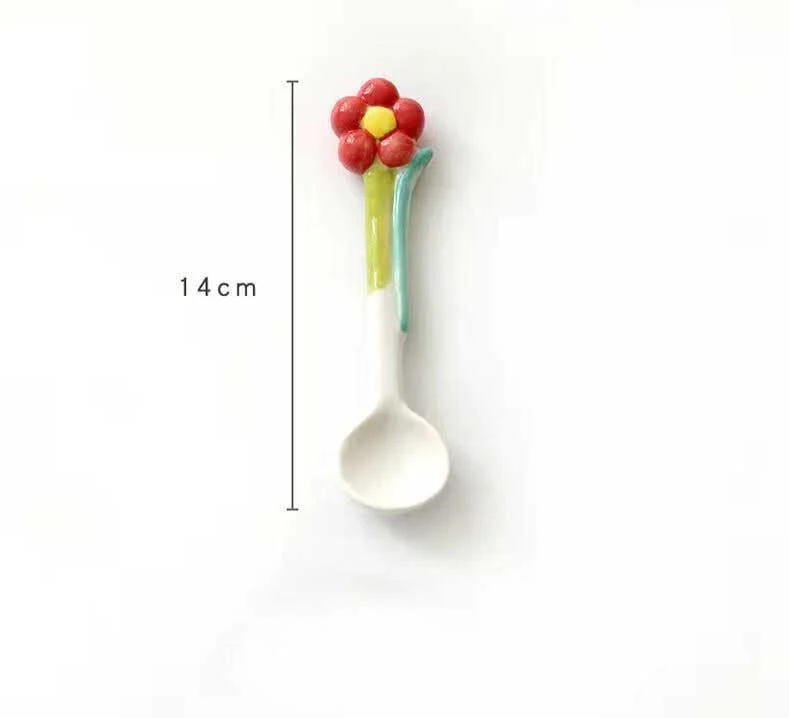 Handmade_Ceramic_Tulip_Mug_with_Floral_Spoon_-_-4199958 Handmade Ceramic Tulip Mug with Floral Spoon -