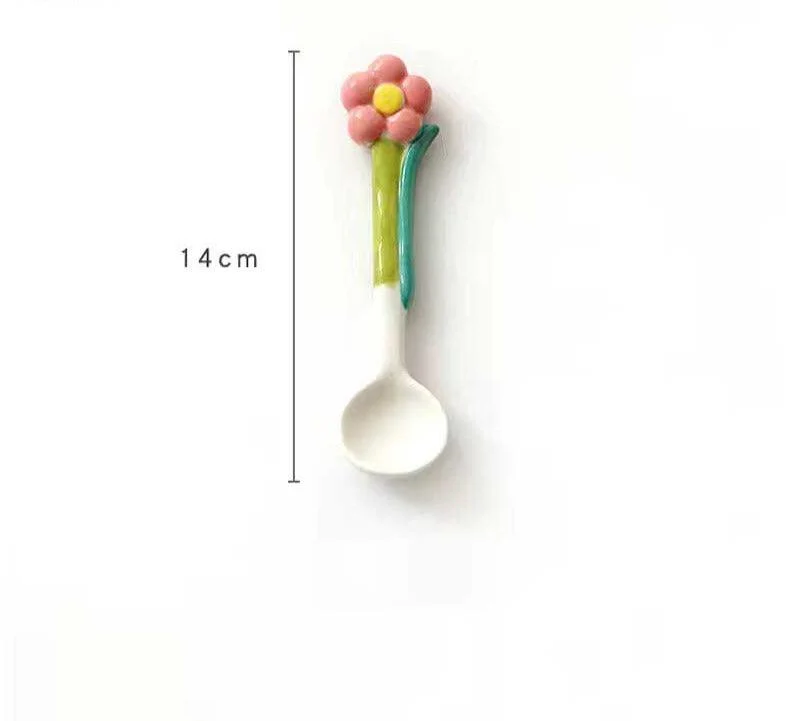 Handmade_Ceramic_Tulip_Mug_with_Floral_Spoon_-_-4199962 Handmade Ceramic Tulip Mug with Floral Spoon -