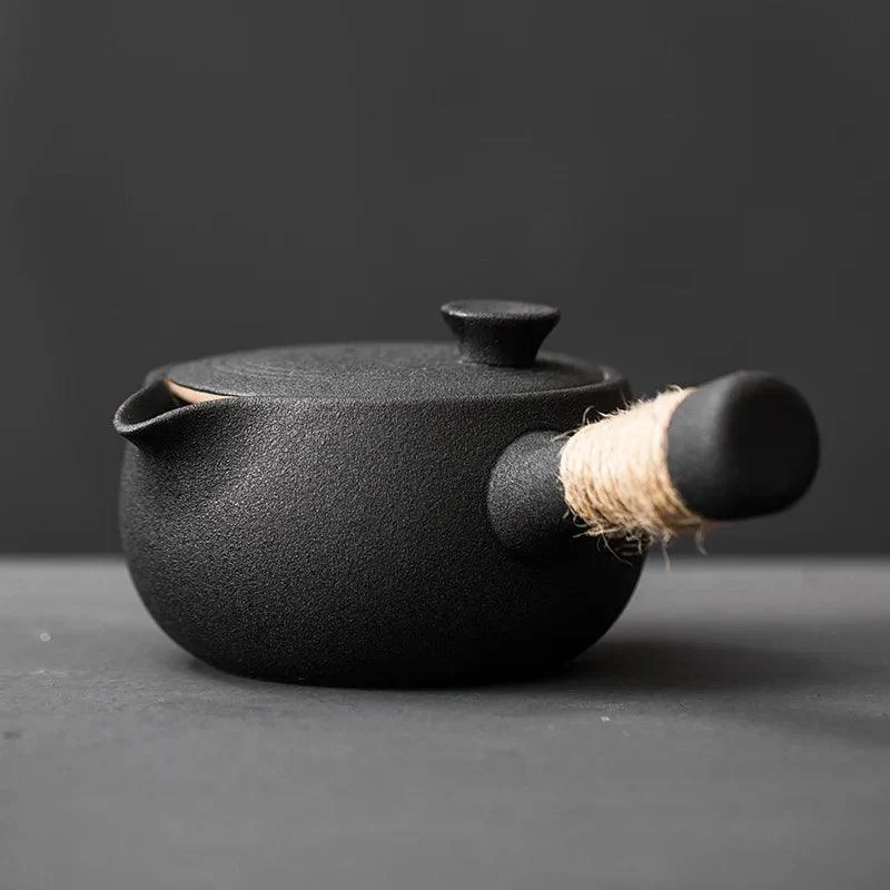 Handmade Pottery Teapot with Handle -