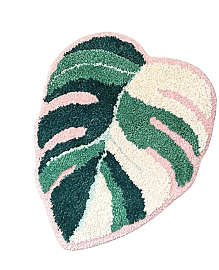 Handmade_Tufted_Variegated_Monstera_Rug_-_-4200614 Handmade Tufted Variegated Monstera Rug -
